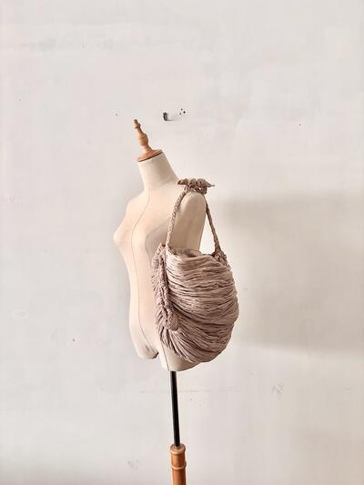 【美品】suzuki takayuki gather bag  グレージュ　　 画像3