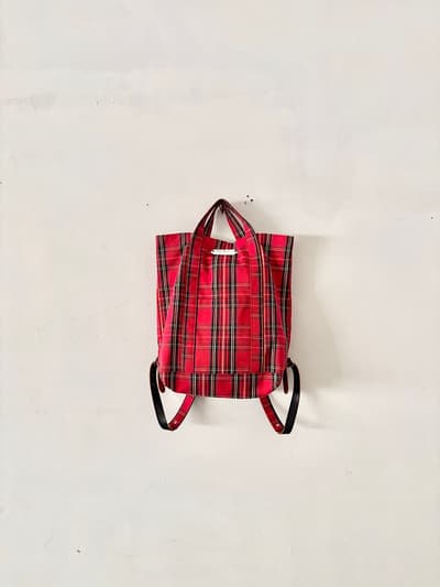 【美品】オールドマンズテーラー　TARTAN CHECK DAY BAG   画像1