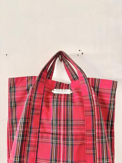 【美品】オールドマンズテーラー　TARTAN CHECK DAY BAG   画像2