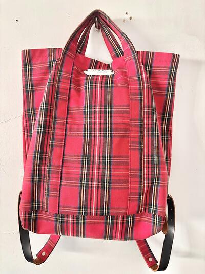 【美品】オールドマンズテーラー　TARTAN CHECK DAY BAG   画像3