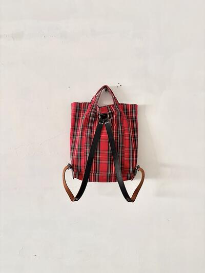 【美品】オールドマンズテーラー　TARTAN CHECK DAY BAG   画像4
