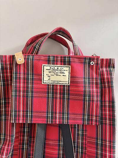 【美品】オールドマンズテーラー　TARTAN CHECK DAY BAG   画像5