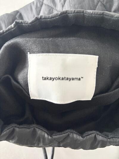 【未使用】Takayo Katayama 巾着 ショルダーバッグ キルティング ブラック 画像10