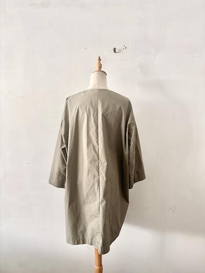 LE GLAZIK ルグラジック ノーカラーコート モスグリーン 36 画像5