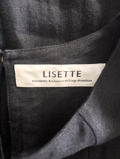 【未使用】LISETTE エルミラ ノアール リネンワンピース ブラック 38  画像8