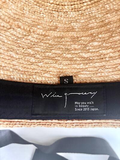 【未使用 】Wica Grocery ウィカグローサリー 麦わら帽子 ストローハット S 画像4