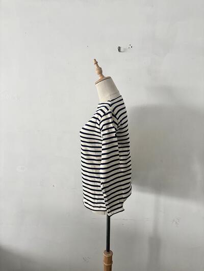 【美品】SAINT JAMES（セントジェームス） ボートネック ボーダー カットソー　 画像4