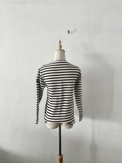 【美品】SAINT JAMES（セントジェームス） ボートネック ボーダー カットソー　 画像5