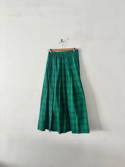 【美品】FREAK'S STORE（フリークスストア） チェック柄 ロングプリーツスカート 画像1