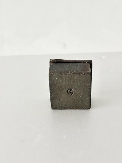 【美品】奥田章 十草 十字 スパイス入れ 蓋物 文五郎窯 信楽焼 作家物 画像6