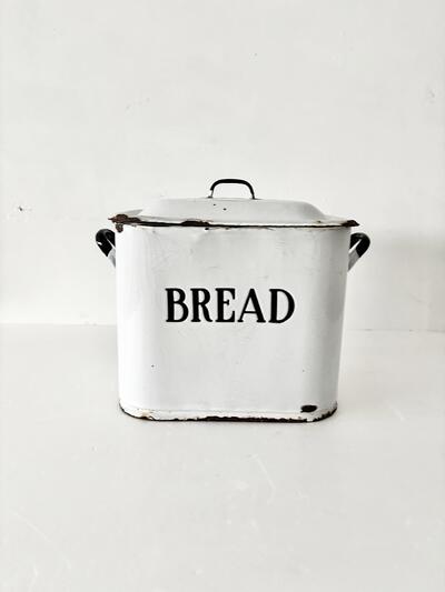 【英国アンティーク】ホーロー ブレッド缶 イギリス製 BREAD 琺瑯 画像2