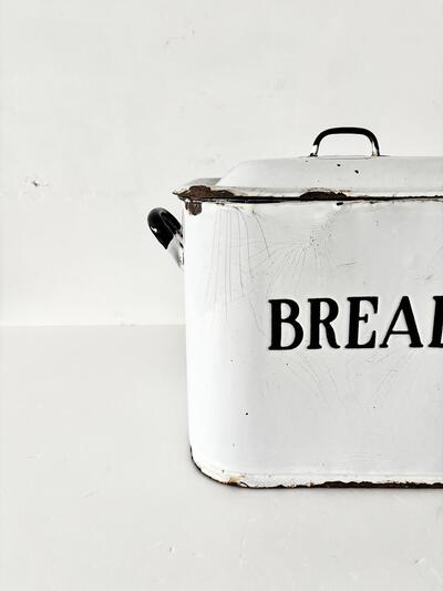 【英国アンティーク】ホーロー ブレッド缶 イギリス製 BREAD 琺瑯 画像3