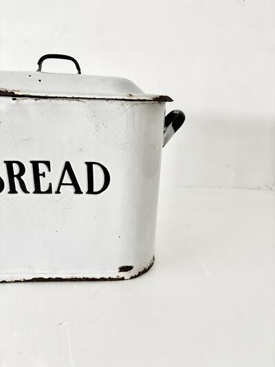 【英国アンティーク】ホーロー ブレッド缶 イギリス製 BREAD 琺瑯 画像4