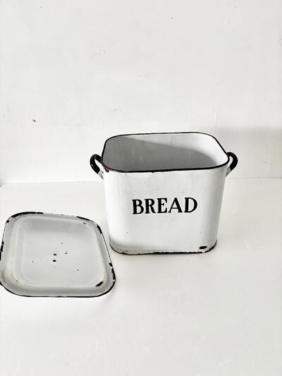 【英国アンティーク】ホーロー ブレッド缶 イギリス製 BREAD 琺瑯 画像5