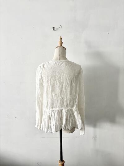 nest Robe  リネン カシュクール ブラウス / プルオーバー　 画像5