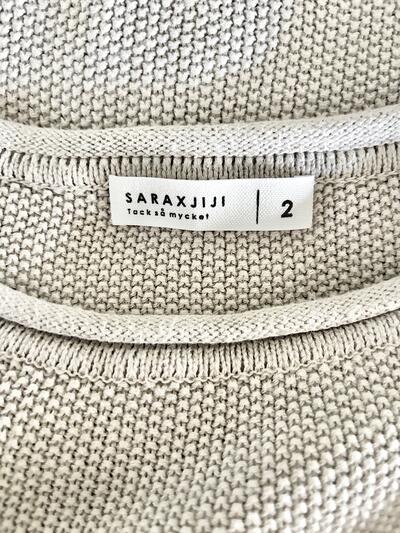 SARA・JIJI サラジジ コットンニットベスト ライトグレー サイズ2 画像7