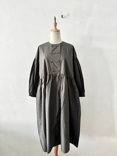 【美品】オオカミとフクロウ オオカミとハリネズミのエクリュ ワンピース うすずみ 画像1