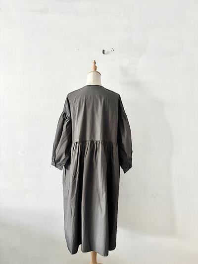 【美品】オオカミとフクロウ オオカミとハリネズミのエクリュ ワンピース うすずみ 画像6