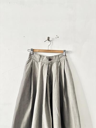 【未使用】HARVESTY ハーベスティ カルメンキュロット グレー チェック サイズ1 画像2