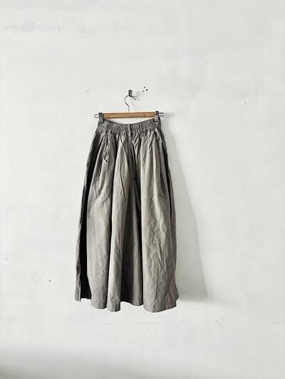 【未使用】HARVESTY ハーベスティ カルメンキュロット グレー チェック サイズ1 画像4