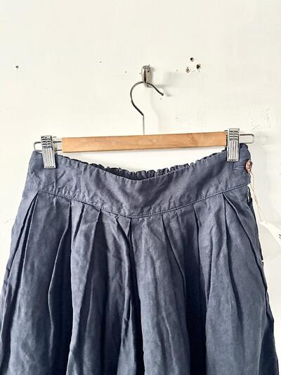 【未使用】HARVESTY ハーベスティ リネン カルメンキュロット ネイビー サイズ1 画像5