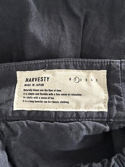 【未使用】HARVESTY ハーベスティ リネン カルメンキュロット ネイビー サイズ1 画像8