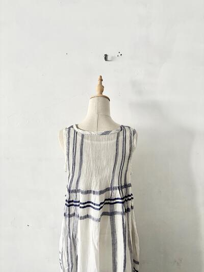 【美品】maison de soil メゾン ド ソイル チェック ピンタックワンピース インナー付 画像6
