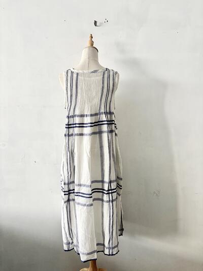 【美品】maison de soil メゾン ド ソイル チェック ピンタックワンピース インナー付 画像7