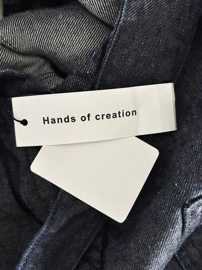 【新品タグ付】 Hands of creation リネン サロペット インディゴブルー F 画像7