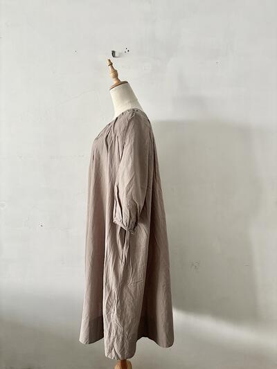 【美品】Veritecoeur ヴェリテクール ギャザーワンピース VC-1912 画像4