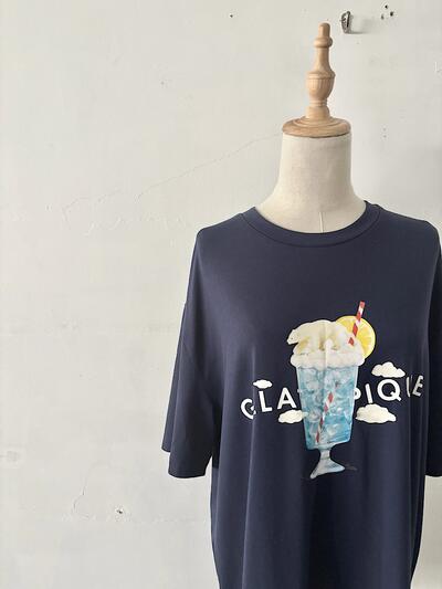 美品 ジェラートピケ メンズ パフェプリント 半袖Tシャツ ルームウェア L 画像2