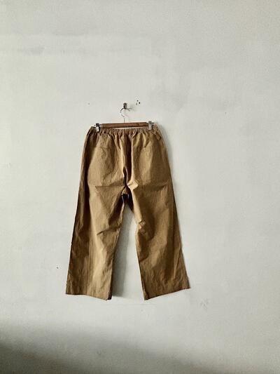 定価1.6万 タグ付 Gauze# ガーゼ コットン ワイドパンツ ベージュ 画像4