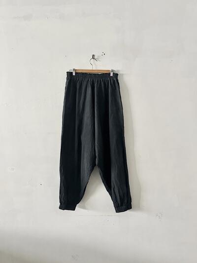 ヂェン先生の日常着 サルエルパンツ ブラック Mサイズ 画像6