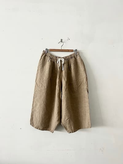 【未使用】Gauze# リネン ワイド パンツ 画像1