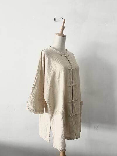 ヂェン先生の日常着 チャイナ シャツ 画像3