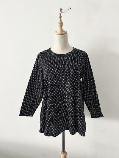 【美品】grin ドット ブラウス 画像2