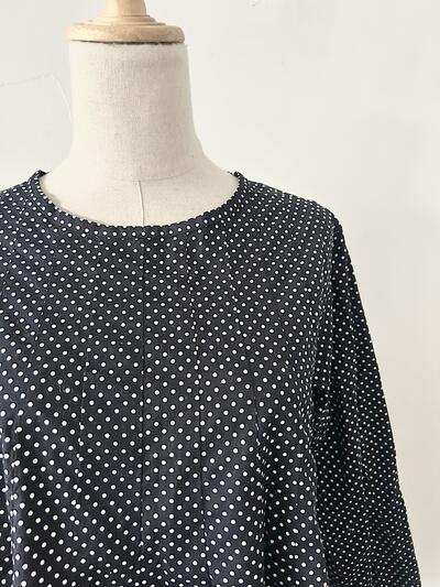 【美品】grin ドット ブラウス 画像3