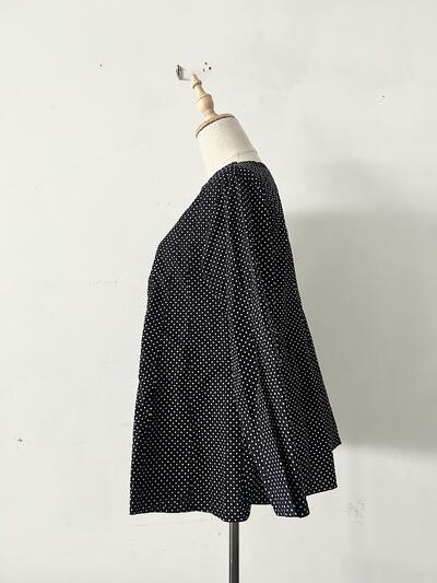 【美品】grin ドット ブラウス 画像5
