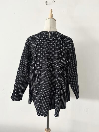 【美品】grin ドット ブラウス 画像6