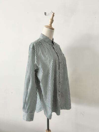 【美品】NAVE ストライプ シャツ 画像3