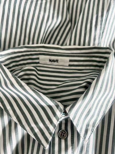 【美品】NAVE ストライプ シャツ 画像8