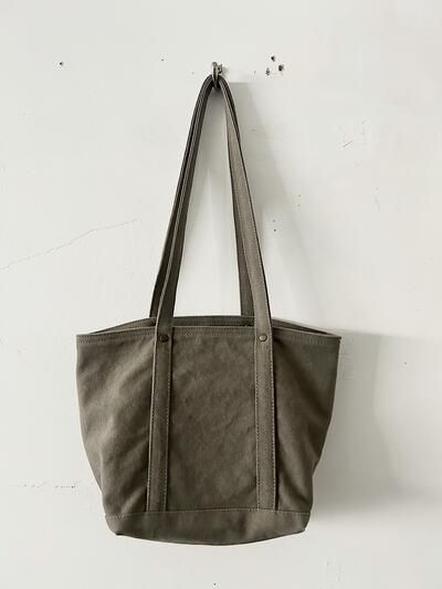 【美品】lasicu  トートバッグ　カーキ 画像2