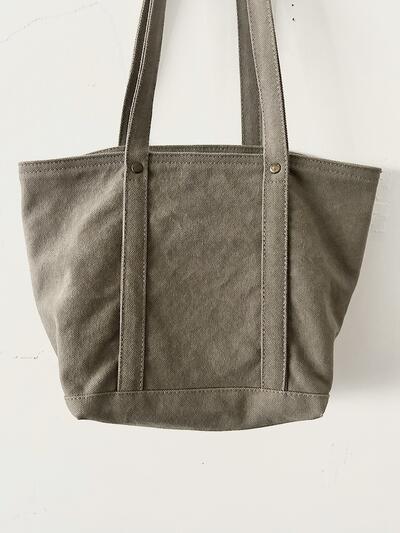【美品】lasicu  トートバッグ　カーキ 画像3