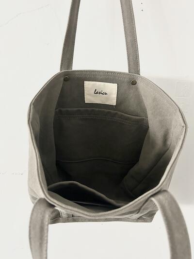 【美品】lasicu  トートバッグ　カーキ 画像5