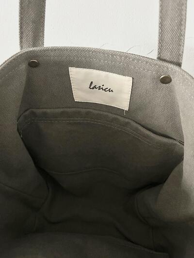 【美品】lasicu  トートバッグ　カーキ 画像7