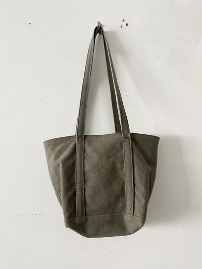 【美品】lasicu  トートバッグ　カーキ 画像8