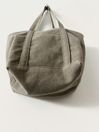 【美品】lasicu  トートバッグ　カーキ 画像9