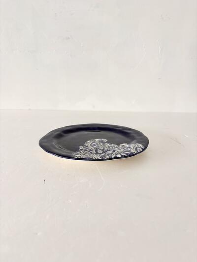 【美品】アンソロポロジー ペイズリー プレート 21.5cm イタリア製 手描き 画像6