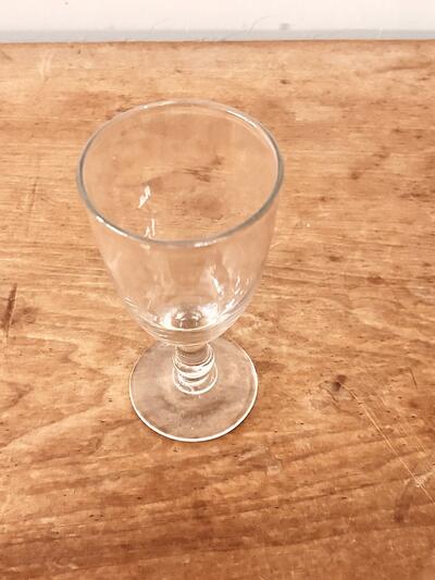 【フランスアンティーク】手吹き　ビストログラス　ワイングラス　T　 画像6