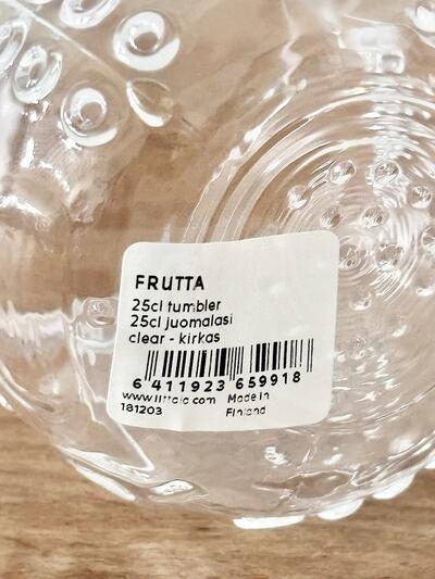 【美品】iittala　Frutta　フルッタ　タンブラー　クリア　250ml　２ 画像7